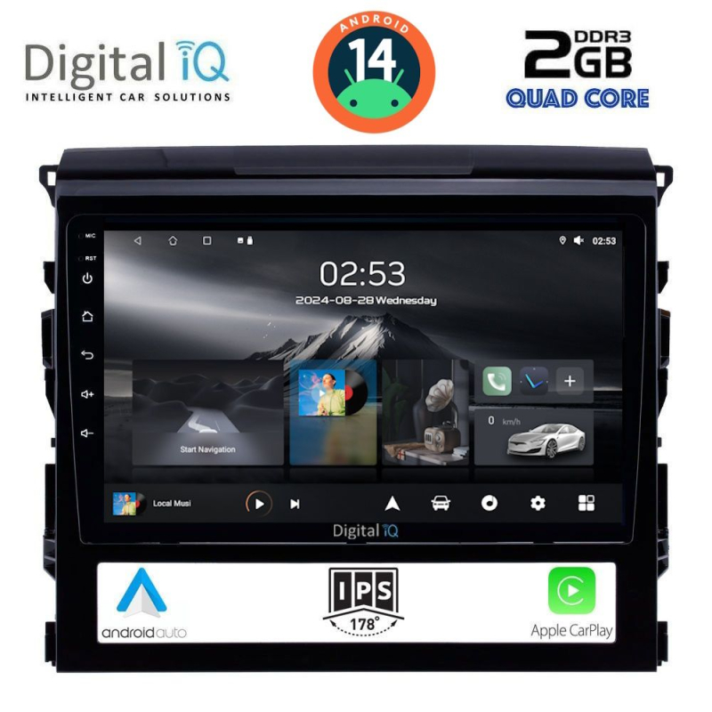 DIGITAL IQ RSB 1725_CPA (9inc) MULTIMEDIA TABLET for TOYOTA LANDCRUISER mod. 2016-2019
