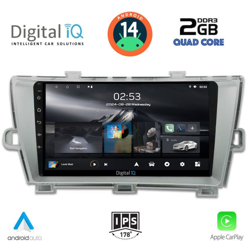 DIGITAL IQ RSB 1726_CPA (9inc) MULTIMEDIA TABLET for TOYOTA PRIUS mod. 2009-2015