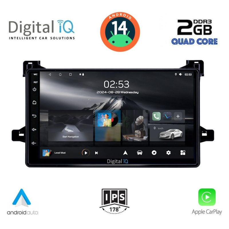 DIGITAL IQ RSB 1727_CPA (9inc) MULTIMEDIA TABLET for TOYOTA PRIUS mod. 2016-2020