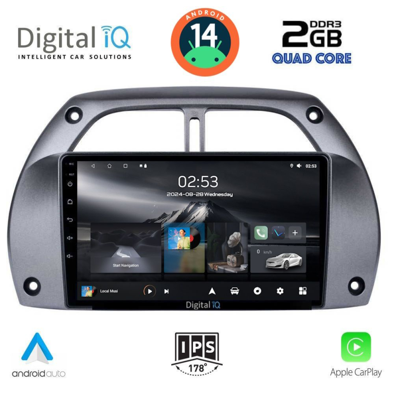 DIGITAL IQ RSB 1730_CPA A/C (9inc) MULTIMEDIA TABLET for TOYOTA RAV 4 mod. 2000-2006