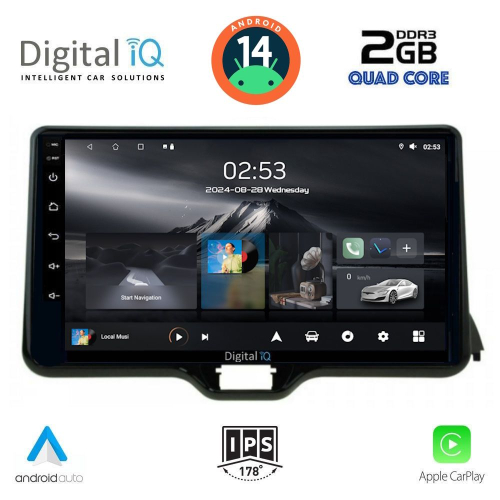 DIGITAL IQ RSB 1738_CPA (10inc) MULTIMEDIA TABLET for TOYOTA YARIS mod. 2020&gt; - MAZDA 2 mod. 2023&gt;
