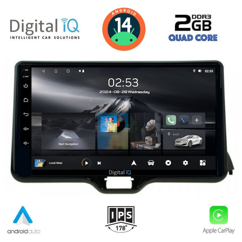 DIGITAL IQ RSB 1738_CPA (10inc) MULTIMEDIA TABLET for TOYOTA YARIS mod. 2020> - MAZDA 2 mod. 2023>