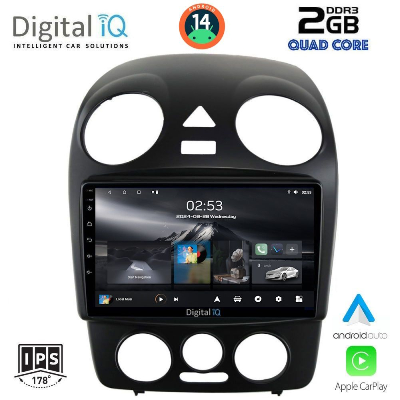 DIGITAL IQ RSB 1742_CPA (9inc) MULTIMEDIA TABLET for VW BEETLE mod. 2004-2011