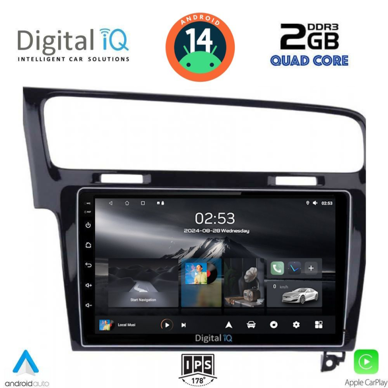 DIGITAL IQ RSB 1747_CPA (10inc) MULTIMEDIA TABLET for VW GOLF 7 mod. 2013-2020 DIGITAL IQ RSB 1747_CPA (10inc) MULTIMEDIA TABLET for VW GOLF 7 mod. 2013-2020