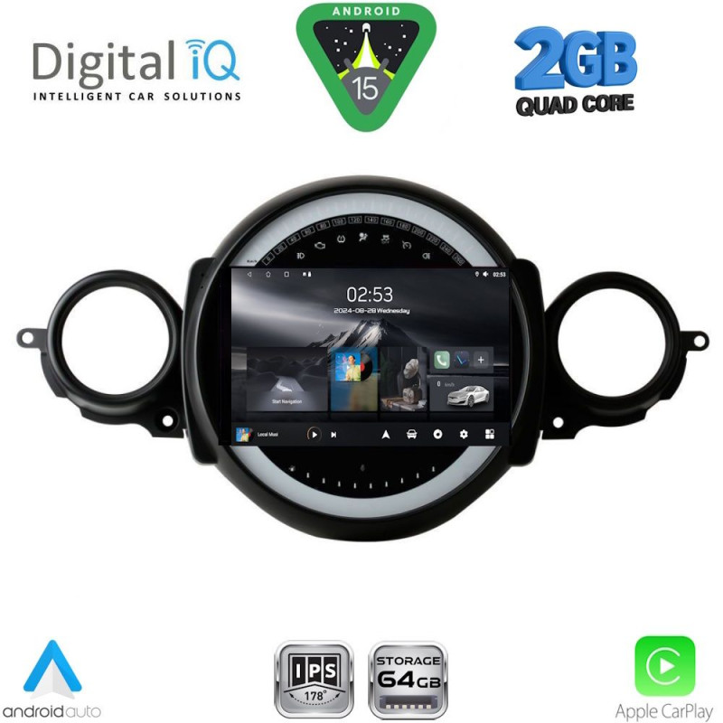 DIGITAL IQ RSD 1064_CPA (9inc) MULTIMEDIA TABLET for MINI COOPER (R56-R57) mod. 2006-2014 – CLUBMAN (R55) mod. 2007-2014