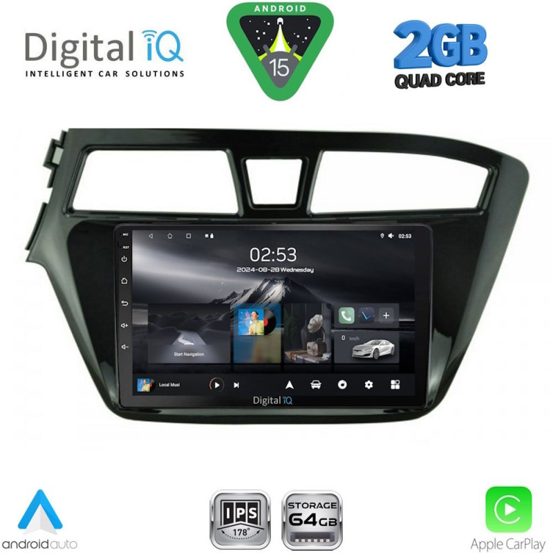 DIGITAL IQ RSD 1229_CPA (9inc) MULTIMEDIA TABLET for HYUNDAI i20 mod. 2014-2018