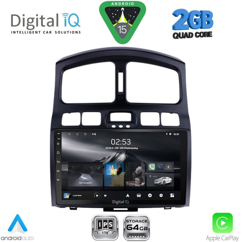 DIGITAL IQ RSD 1236_CPA (9inc) MULTIMEDIA TABLET for HYUNDAI SANTA FE mod. 2003-2006