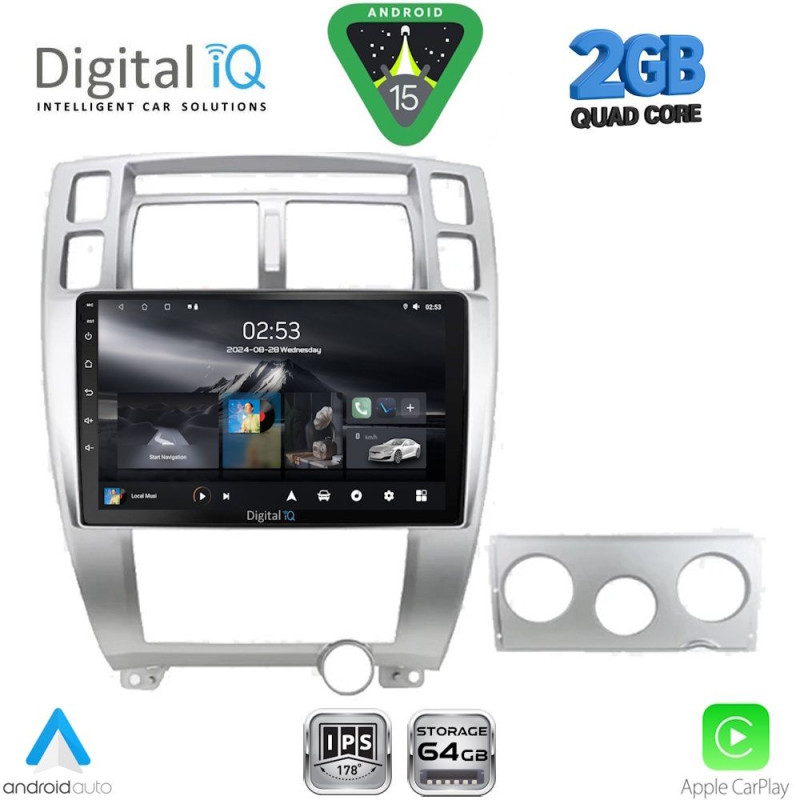 DIGITAL IQ RSD 1241SL_CPA (10inc) MULTIMEDIA TABLET for HYUNDAI TUCSON mod. 2004-2010 (SILVER)