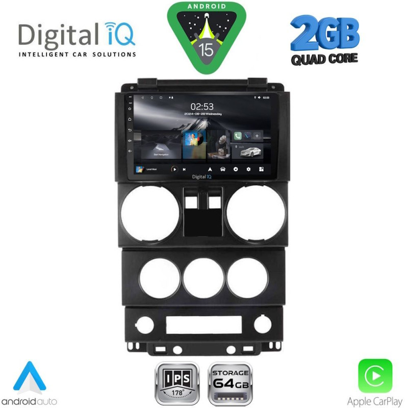 DIGITAL IQ RSD 1293_CPA (9inc) MULTIMEDIA TABLET for JEEP WRANGLER mod. 2006-2011