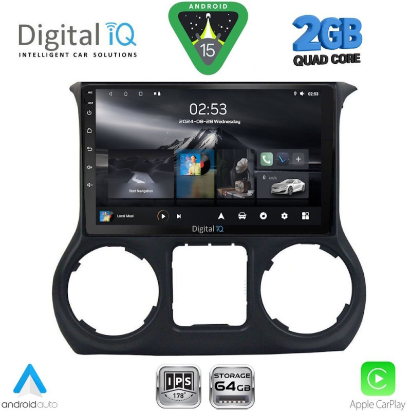 DIGITAL IQ RSD 1295_CPA (10inc) MULTIMEDIA TABLET for JEEP WRANGLER mod. 2011-2014