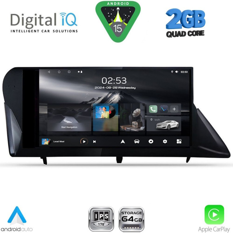 DIGITAL IQ RSD 1346_CPA (9inc) MULTIMEDIA TABLET for LEXUS RX mod. 2009-2014