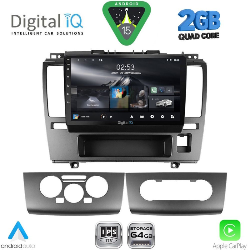 DIGITAL IQ RSD 1465_CPA (9inc) MULTIMEDIA TABLET for NISSAN TIDA mod. 2004-2013