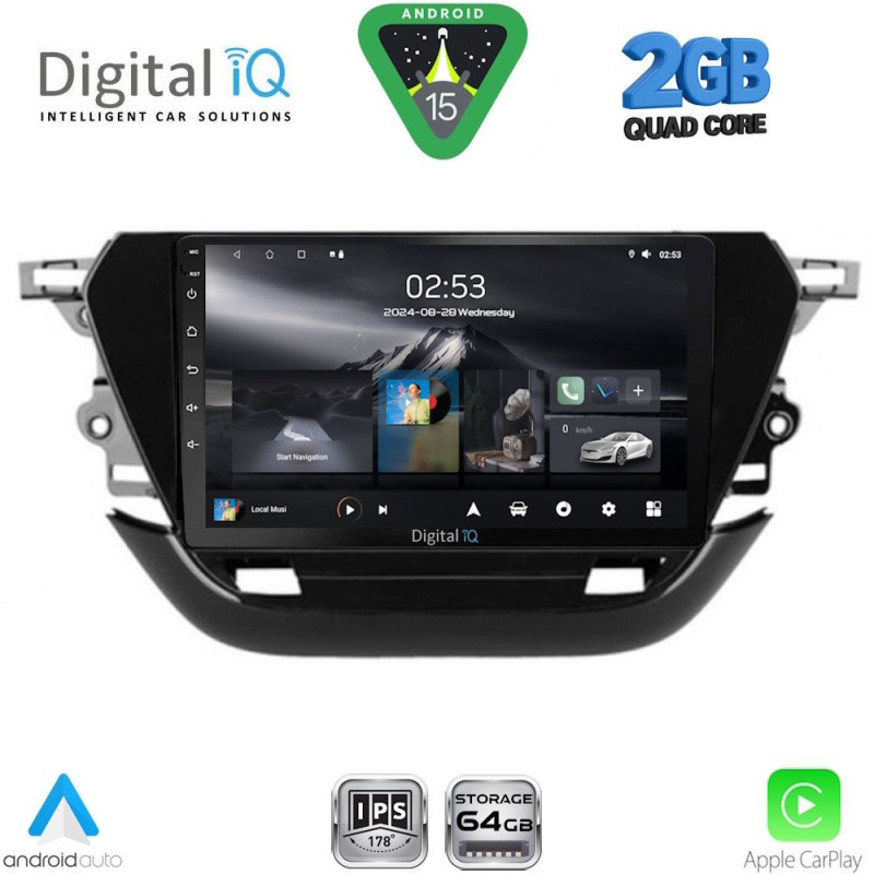 DIGITAL IQ RSD 1487_CPA (9inc) MULTIMEDIA TABLET for OPEL CORSA F mod. 2019-2024