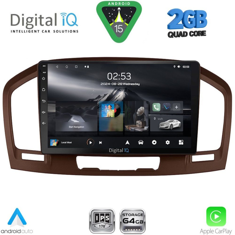 DIGITAL IQ RSD 1491BR_CPA (9inc) MULTIMEDIA TABLET for OPEL INSIGNIA mod.2008-2013 (BROWN)