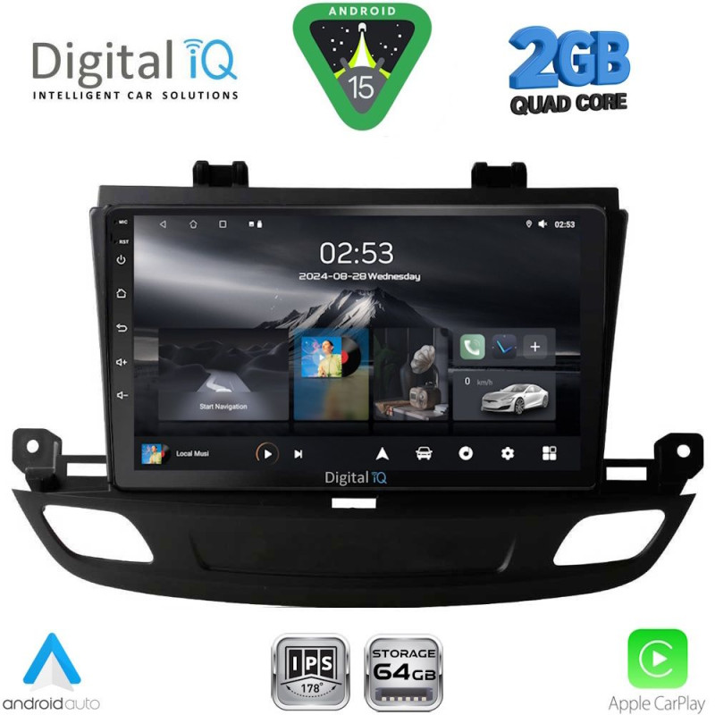 DIGITAL IQ RSD 1493_CPA (9inc) MULTIMEDIA TABLET for OPEL INSIGNIA mod. 2018-2024