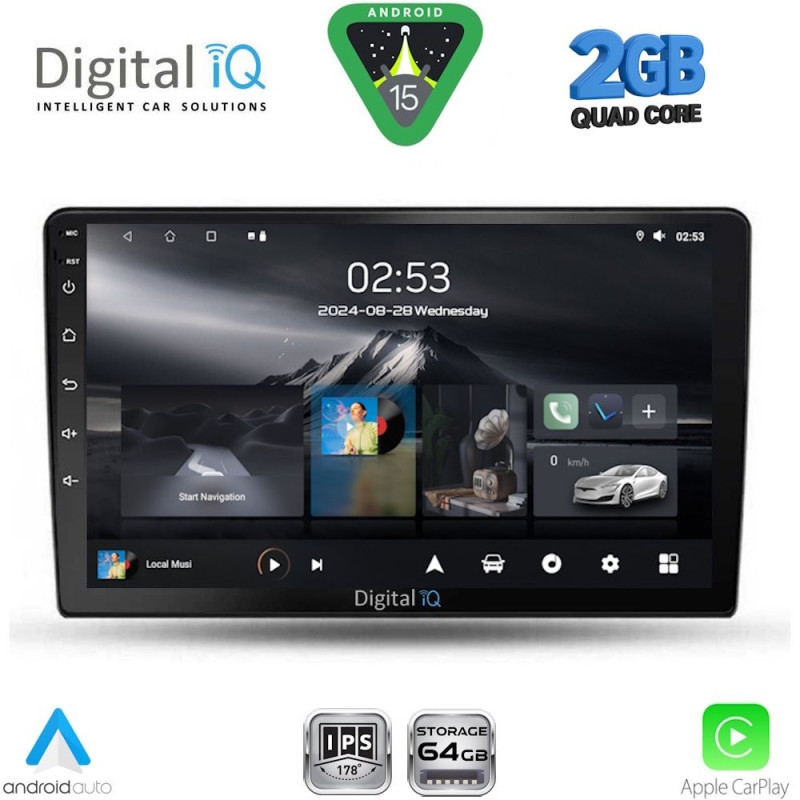 DIGITAL IQ RSD 1702_CPA (9inc) MULTIMEDIA TABLET for TOYOTA AURIS mod. 2007-2012