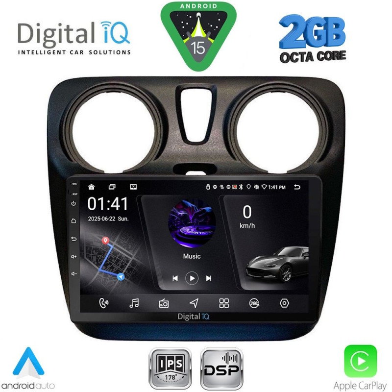 DIGITAL IQ RSF 4112_CPA (9inc) MULTIMEDIA TABLET for DACIA DOKKER 2012-2022