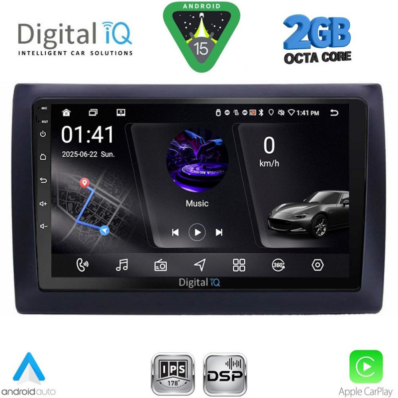 DIGITAL IQ RSF 4145_CPA (9inc) MULTIMEDIA TABLET for FIAT STILO mod. 2001-2007