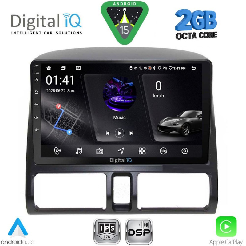 DIGITAL IQ RSF 4196_CPA CLIMA (9inc) MULTIMEDIA TABLET for HONDA CRV mod. 1996-2006