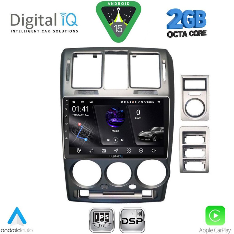 DIGITAL IQ RSF 4222GR_CPA (9inc) MULTIMEDIA TABLET for HYUNDAI GETZ mod. 2002-2011 (GREY)