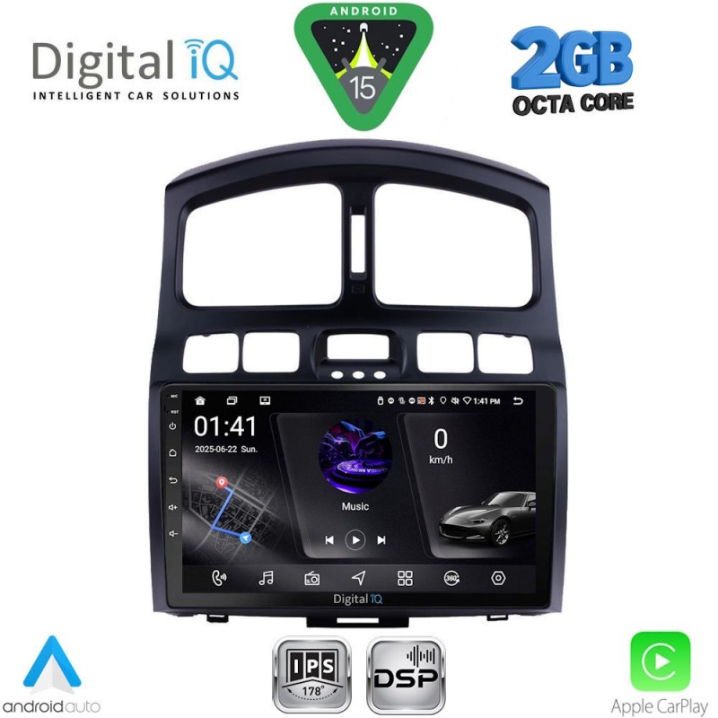 DIGITAL IQ RSF 4236_CPA (9inc) MULTIMEDIA TABLET for HYUNDAI SANTA FE mod. 2003-2006