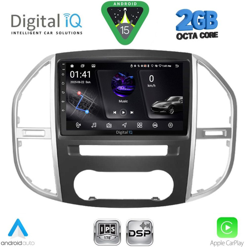 DIGITAL IQ RSF 4429_CPA (10inc) MULTIMEDIA TABLET for MERCEDES VITO – VIANO (W447) mod. 2015-2024