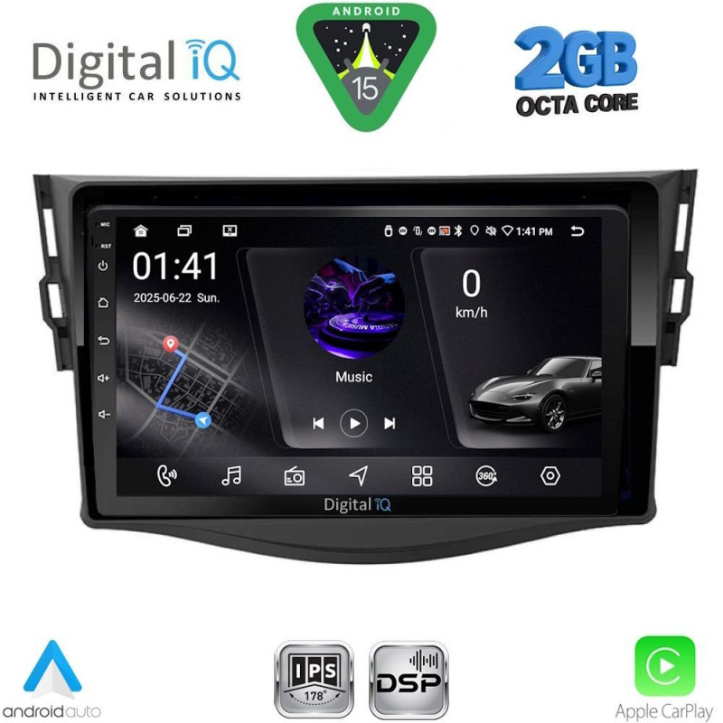 DIGITAL IQ RSF 4731_CPA (9inc) MULTIMEDIA TABLET for TOYOTA RAV 4 mod. 2006-2012