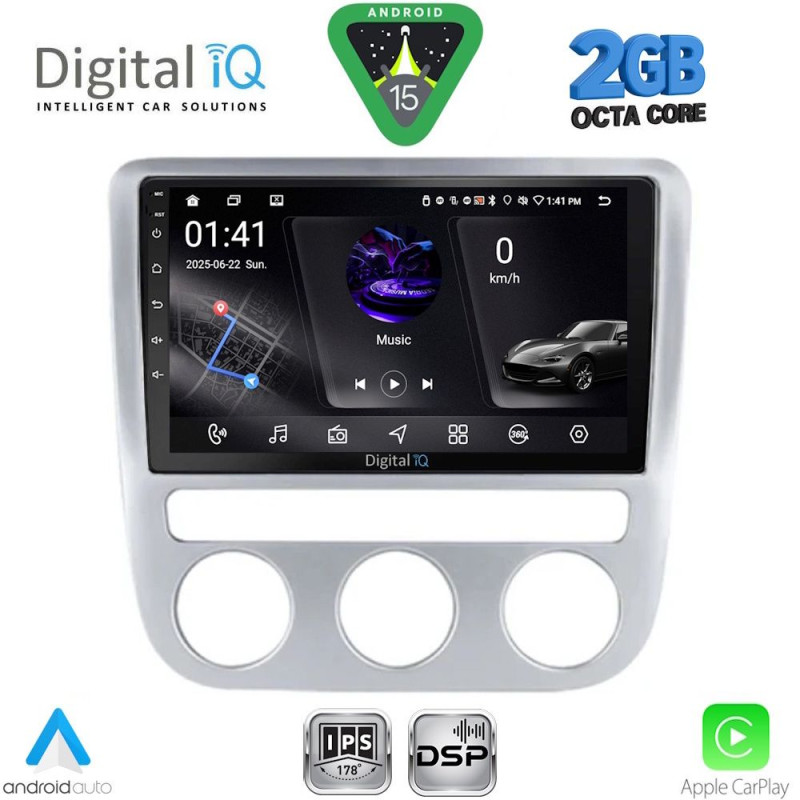 DIGITAL IQ RSF 4752_CPA CLIMA (9inc) MULTIMEDIA TABLET for VW EOS mod. 2006-2016 - SCIROCCO mod. 2008-2010