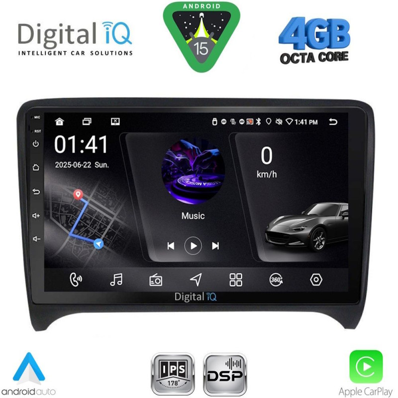 DIGITAL IQ RSG 6009_CPA (9inc) MULTIMEDIA TABLET for AUDI TT mod. 2007-2015