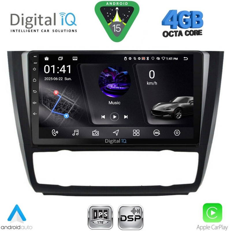 DIGITAL IQ RSG 6040_CPA CLIMA (9inc) MULTIMEDIA TABLET for BMW S.1 E81-82-87-88 mod. 2004-2013