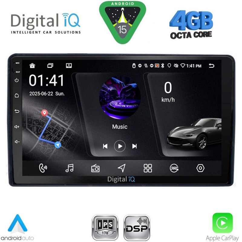 DIGITAL IQ RSG 6081_CPA (9inc) MULTIMEDIA TABLET for CITROEN – PEUGEOT mod. 2008-2018