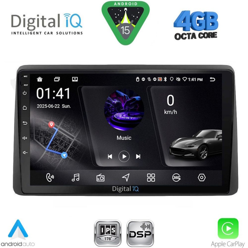 DIGITAL IQ RSG 6104_CPA (10inc) MULTIMEDIA TABLET for DACIA DUSTER mod. 2019-2025