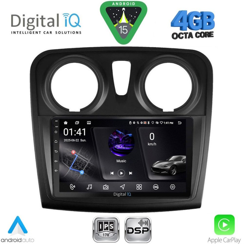 DIGITAL IQ RSG 6108_CPA (9inc) MULTIMEDIA TABLET for DACIA LOGAN – SANDERO mod. 2012-2019
