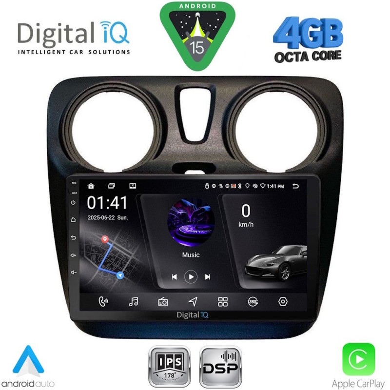 DIGITAL IQ RSG 6112_CPA (9inc) MULTIMEDIA TABLET for DACIA DOKKER mod. 2012-2022