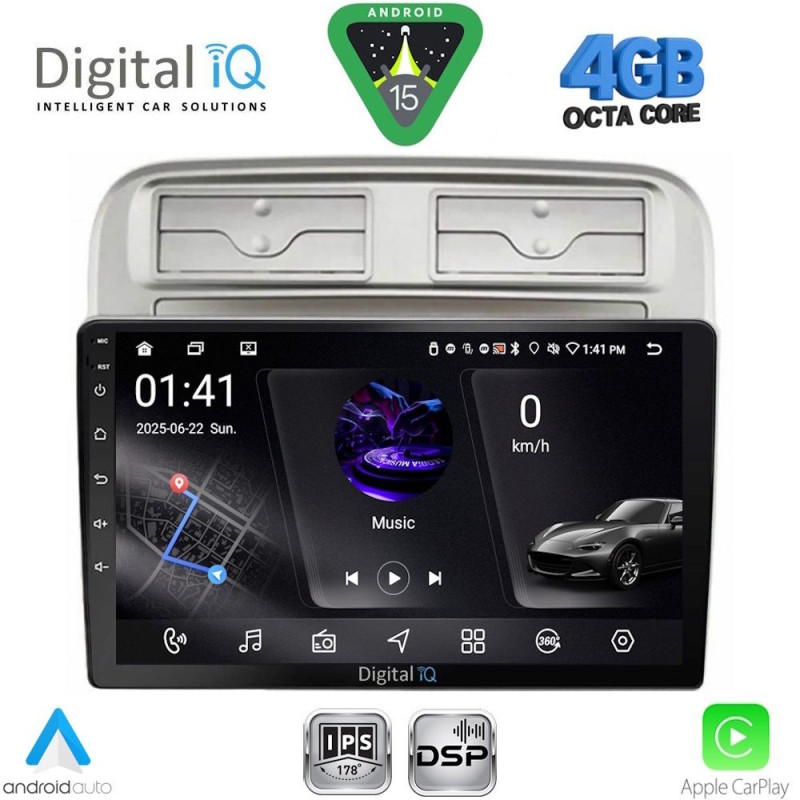 DIGITAL IQ RSG 6128_CPA (9inc) MULTIMEDIA TABLET for FIAT GRANDE PUNTO mod. 2005-2012