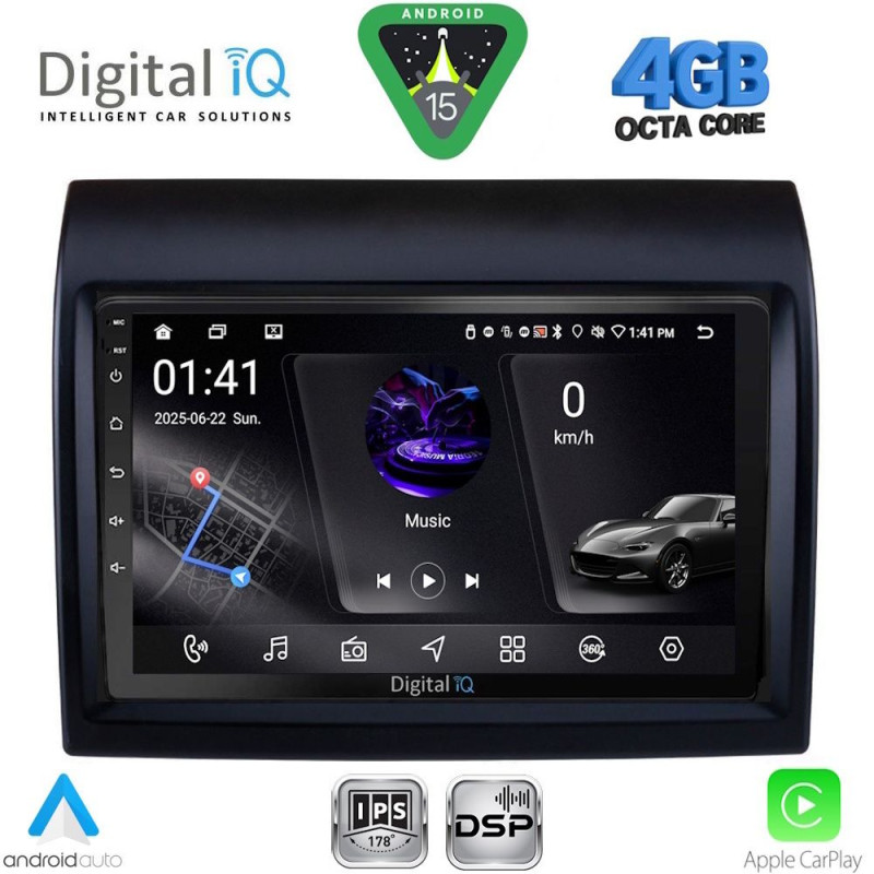 DIGITAL IQ RSG 6141_CPA (9inc) MULTIMEDIA TABLET for FIAT DUCATO – CITROEN JUMPER – PEUGEOT BOXER mod. 2011-2021