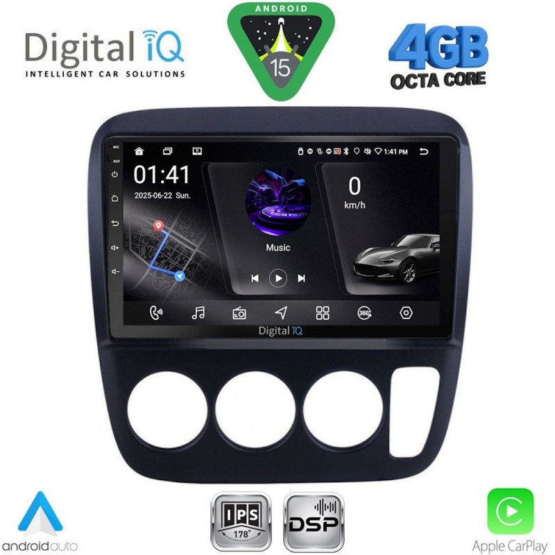 DIGITAL IQ RSG 6196_CPA A/C (9inc) MULTIMEDIA TABLET for HONDA CRV mod. 1996-2006