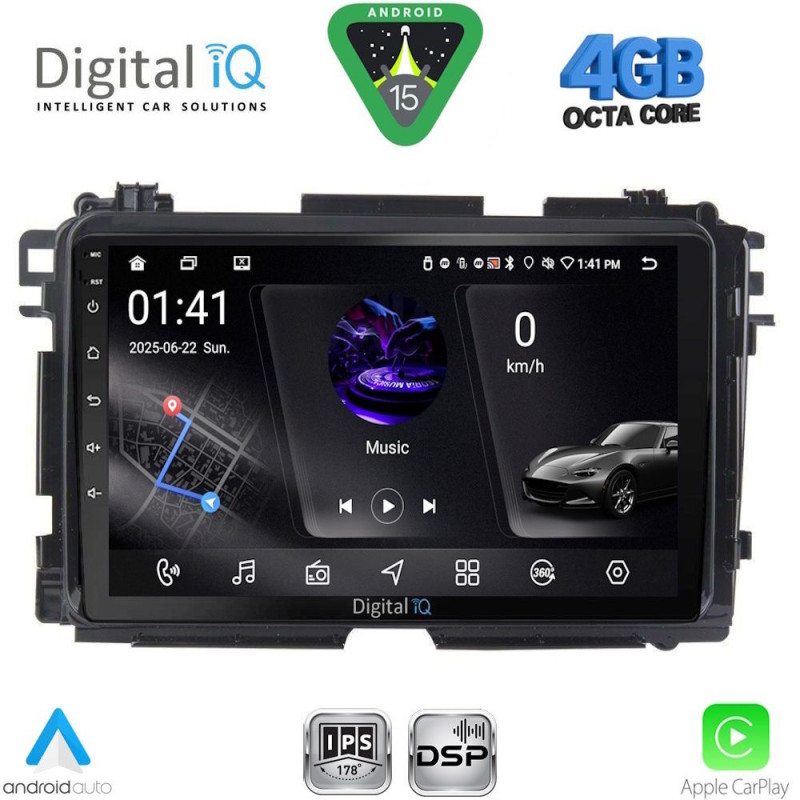DIGITAL IQ RSG 6201_CPA (9inc) MULTIMEDIA TABLET for HONDA HRV mod. 2015-2021