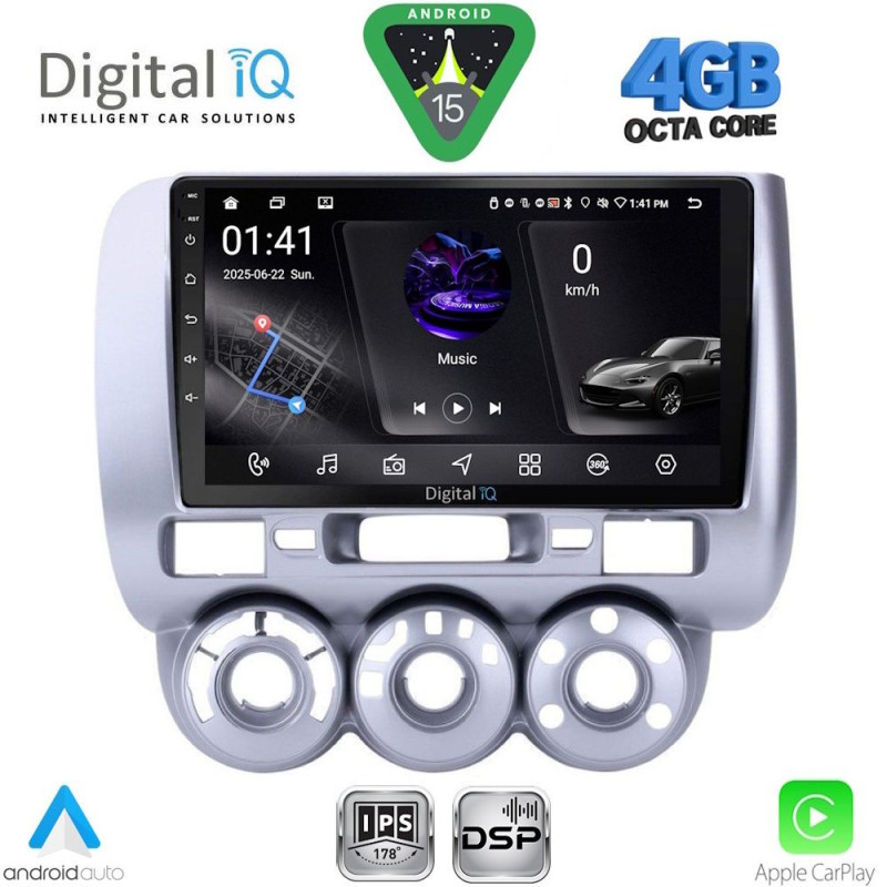DIGITAL IQ RSG 6210_CPA A/C (9inc) MULTIMEDIA TABLET for HONDA JAZZ mod. 2002-2008