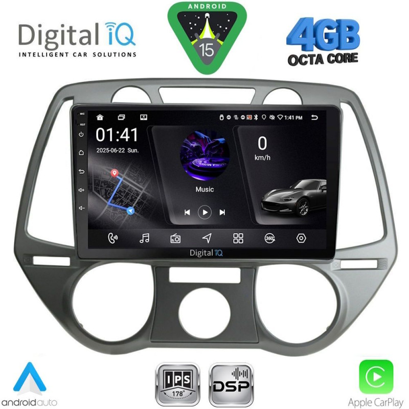 DIGITAL IQ RSG 6228_CPA A/C (9inc) MULTIMEDIA TABLET for HYUNDAI i20 mod. 2008-2012