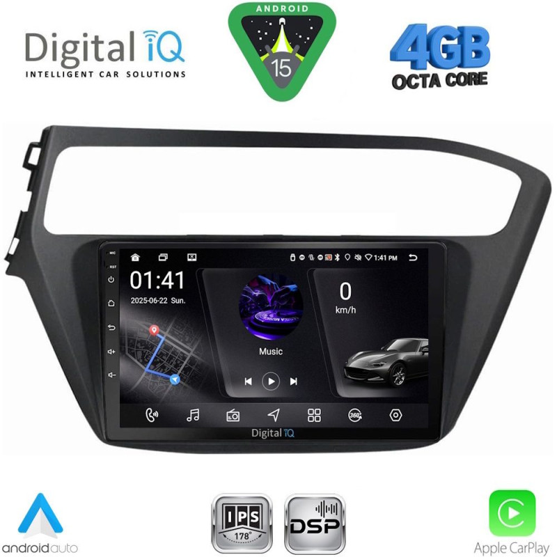 DIGITAL IQ RSG 6230_CPA (9inc) MULTIMEDIA TABLET for HYUNDAI i20 mod. 2018-2021