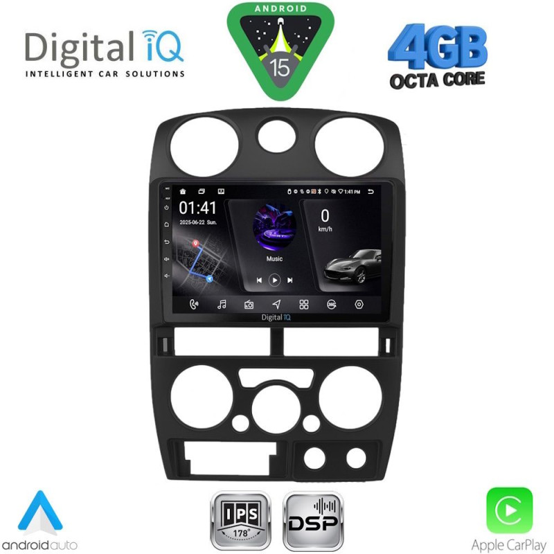 DIGITAL IQ RSG 6254BL_CPA (9inc) MULTIMEDIA TABLET for ISUZU D-MAX mod. 2008-2012 (BLACK)