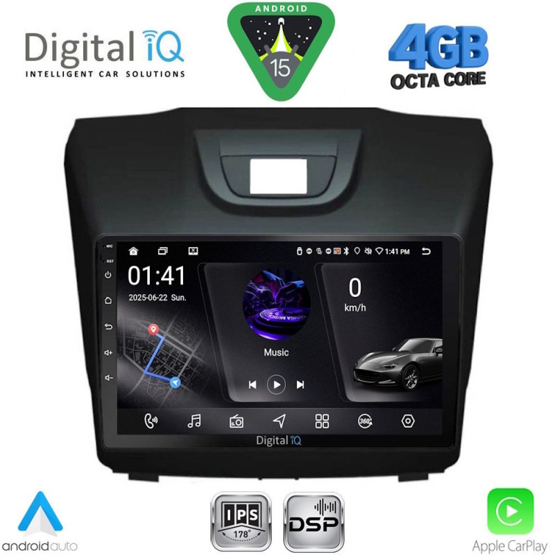 DIGITAL IQ RSG 6255_CPA (9inc) MULTIMEDIA TABLET for ISUZU DMAX mod. 2012-2020