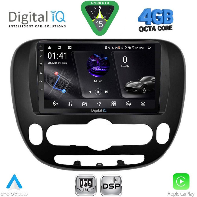 DIGITAL IQ RSG 6321_CPA (9inc) MULTIMEDIA TABLET for KIA SOUL mod. 2014-2025
