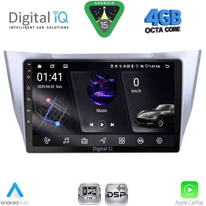 DIGITAL IQ RSG 6345SL_CPA (10inc) MULTIMEDIA TABLET for LEXUS RX 300 – 400 mod. 2003-2008