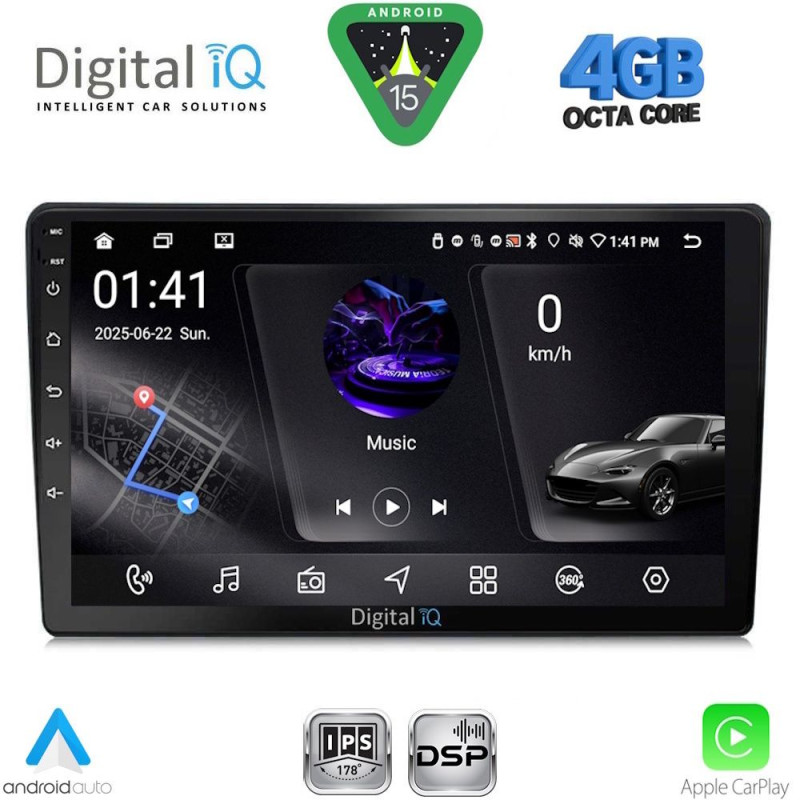 DIGITAL IQ RSG 6360_CPA (9inc) MULTIMEDIA TABLET for MAZDA 2 mod. 2002-2007