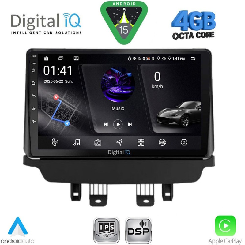 DIGITAL IQ RSG 6362_CPA (9inc) MULTIMEDIA TABLET for MAZDA 2 mod. 2014-2023