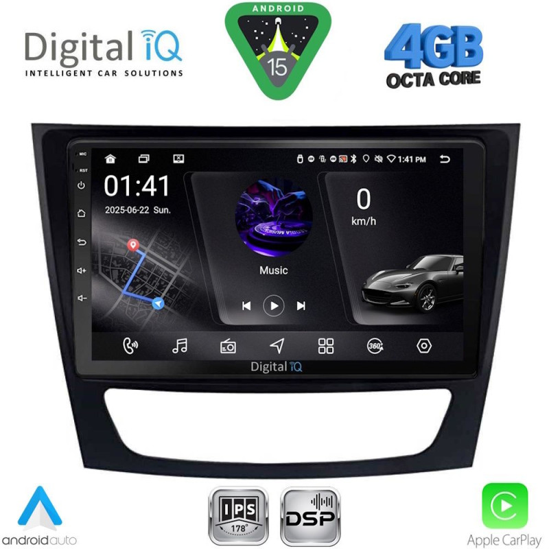 DIGITAL IQ RSG 6408_CPA (9inc) MULTIMEDIA TABLET for MERCEDES E (W211) – CLS (W219) mod. 2003-2009