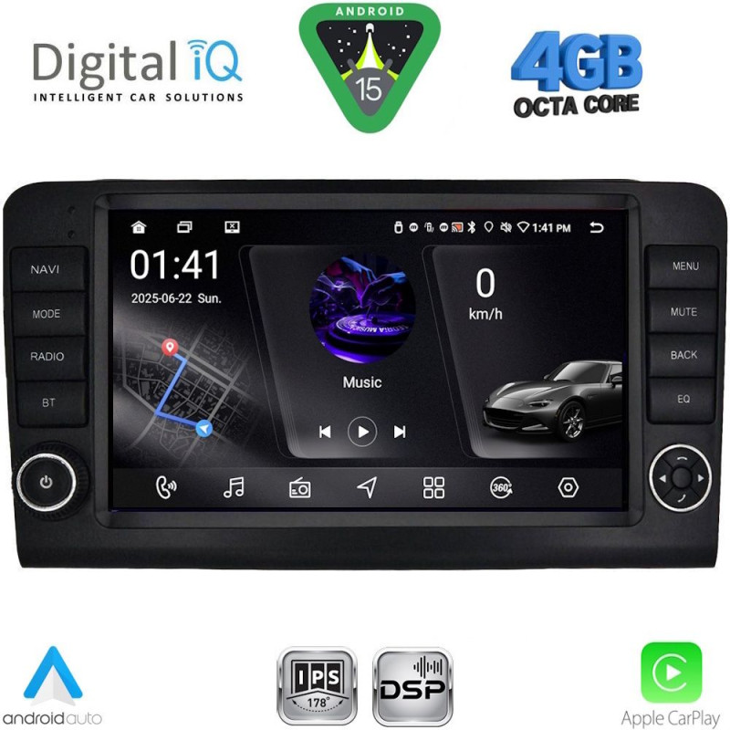 DIGITAL IQ RSG 6416_CPA (9inc) MULTIMEDIA TABLET for MERCEDES ML (W164) – GL (X164) mod. 2005-2011