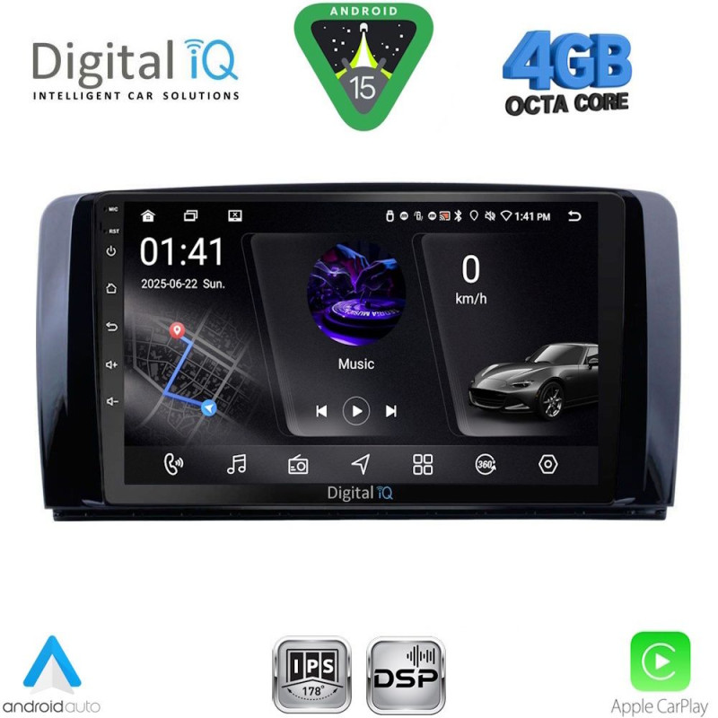 DIGITAL IQ RSG 6422_CPA (9inc) MULTIMEDIA TABLET for MERCEDES R (W251) mod. 2006-2015